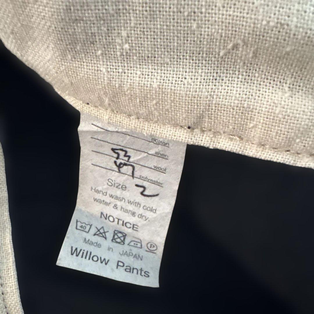 willow pants ウールスラックス　ベイカーパンツ