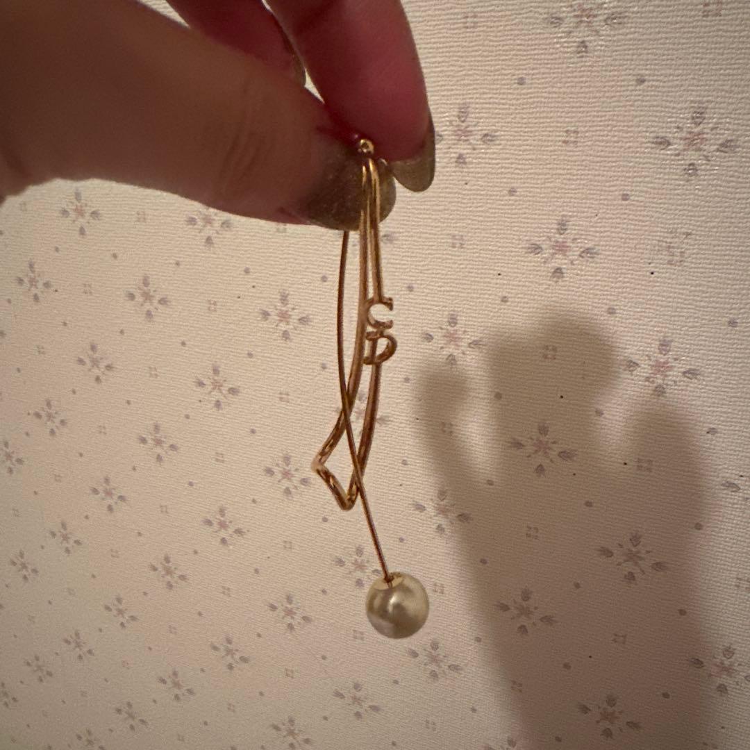 Dior ピアス(片耳用) パール付き