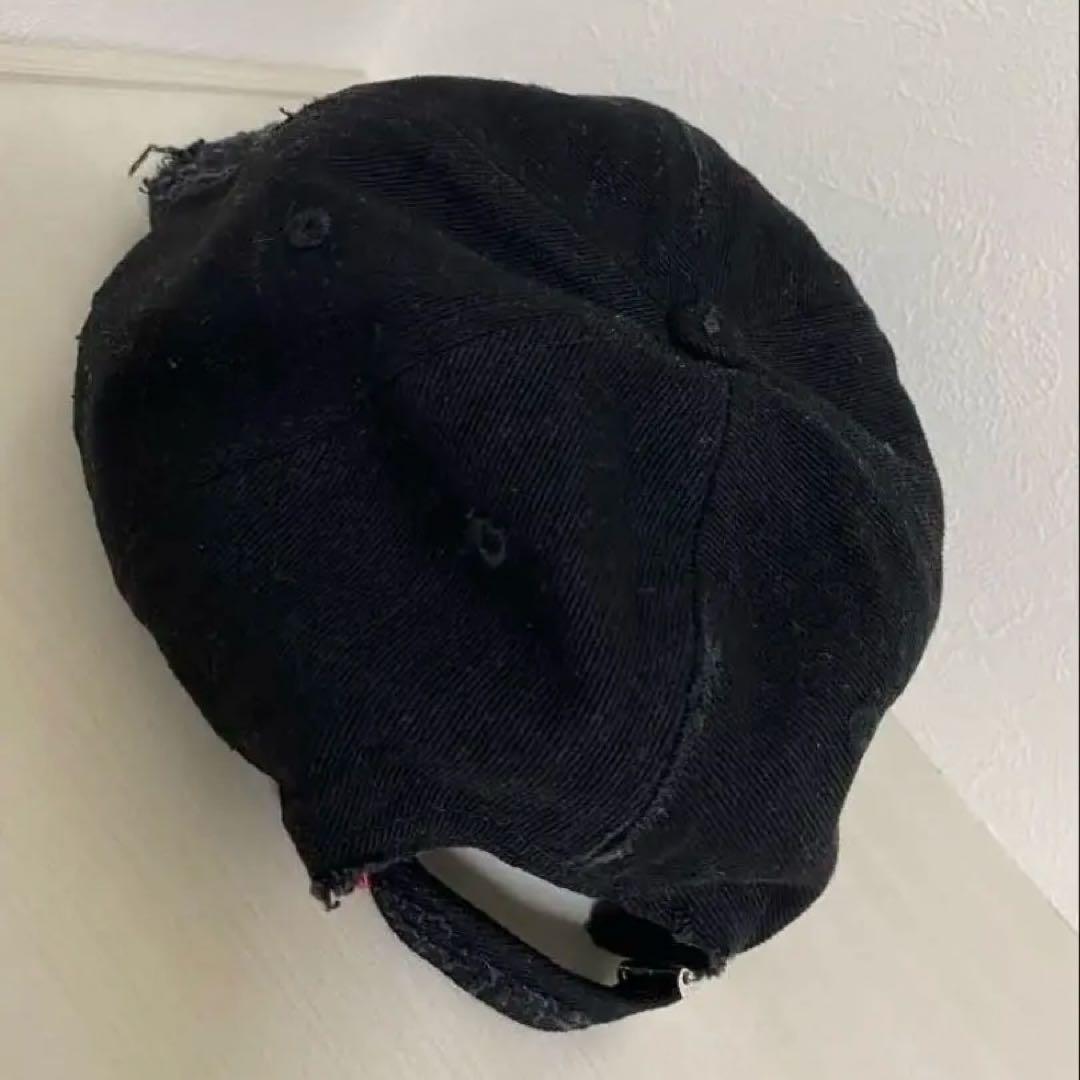 DIESEL ディーゼル ブラック キャップ ダメージ加工【正規品・完売・人気】