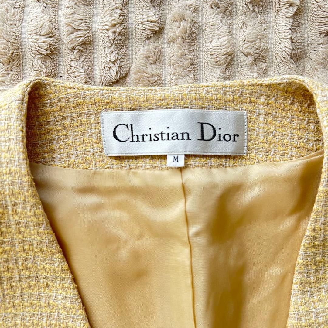 【希少】Dior ディオール M セットアップ フォーマルスーツ ツイード