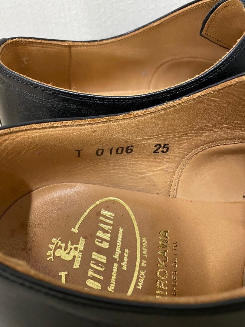 SCOTCH GRAIN ブラック ドレスシューズ 25cm