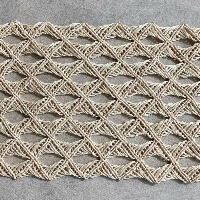 2025 誉田屋源兵衛　半幅帯芭蕉『角繋』/生成色 　新品