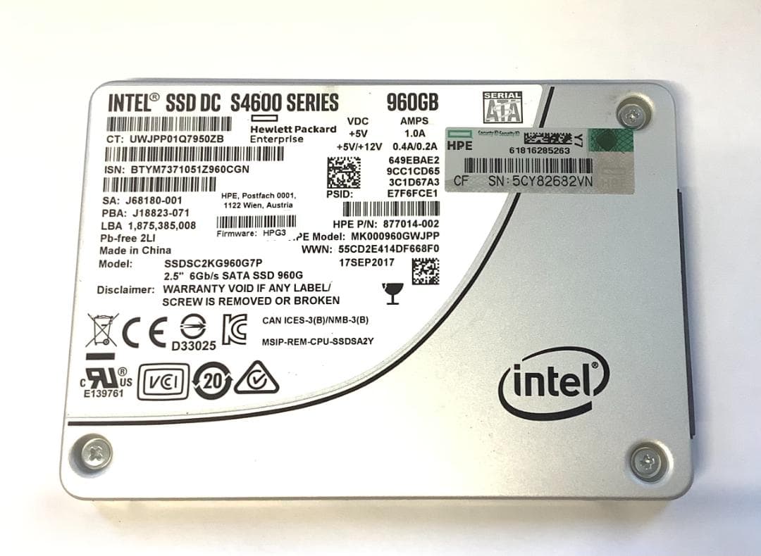 ③-WA343-Intel SATA 960GB SSD 2.5 1点
