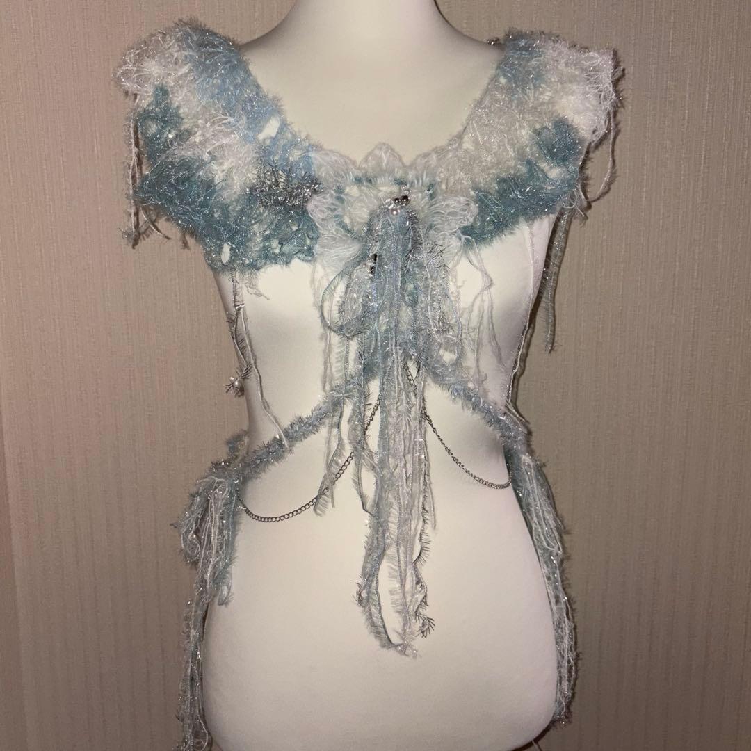 ハンドメイド　ニット　トップス( )✩‧₊