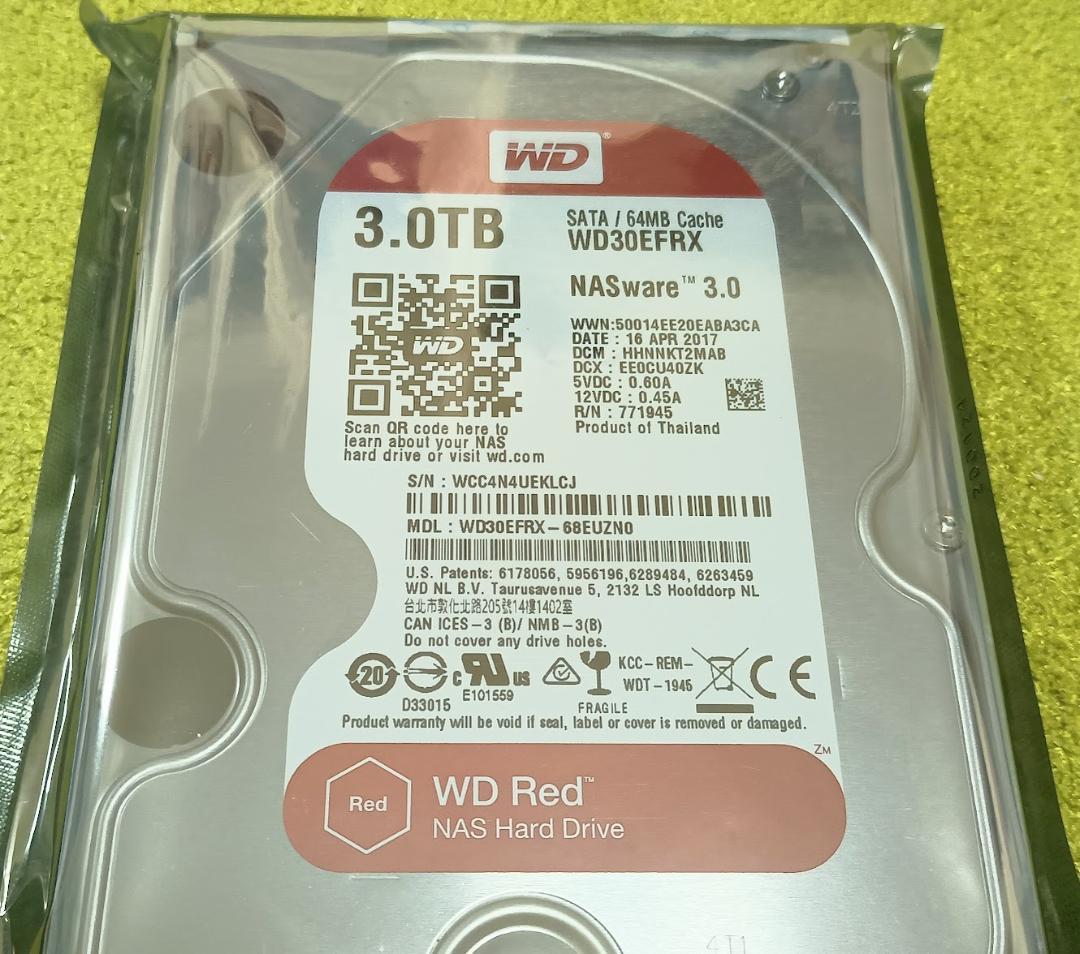 【新品】HDD WD Red NAS Hard Drive WD30EFRX