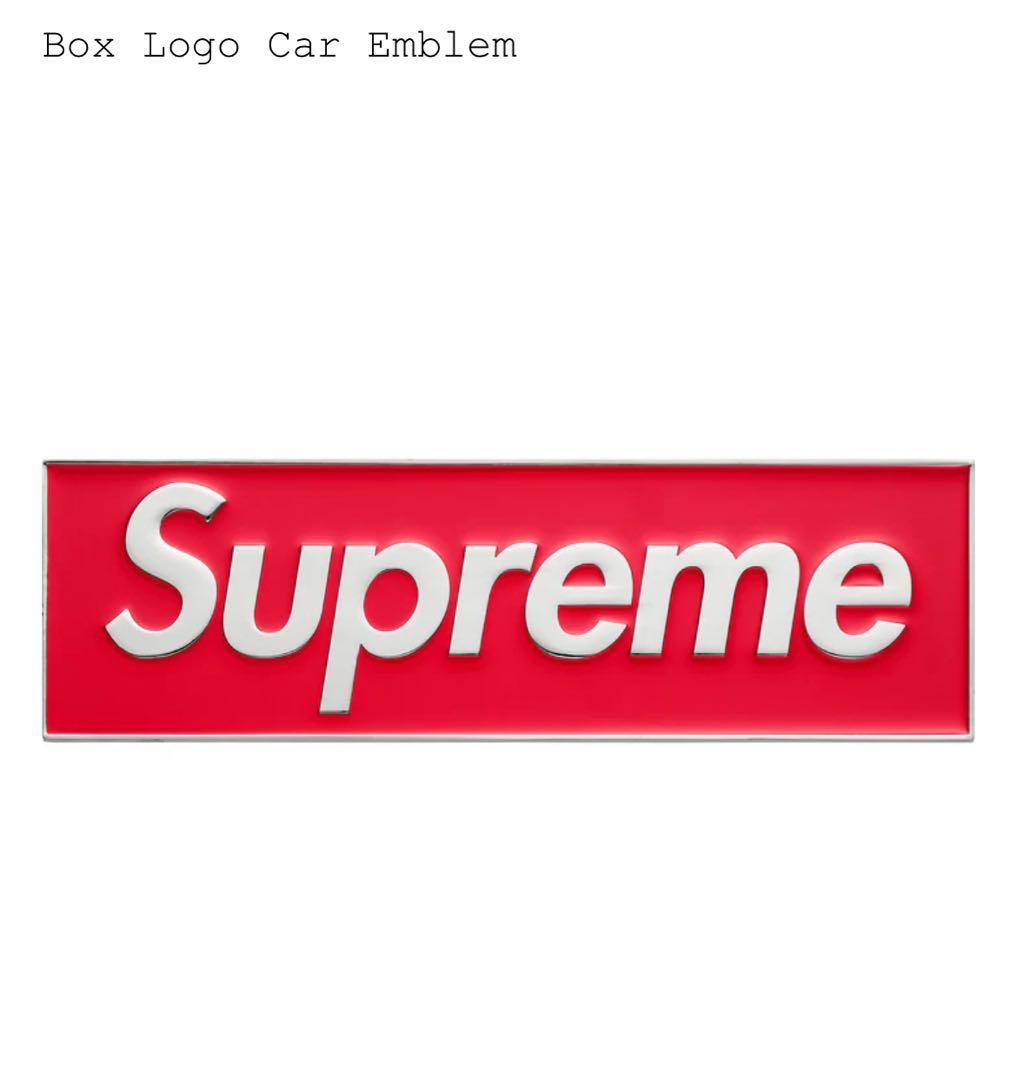 Box Logo Car Emblem 赤