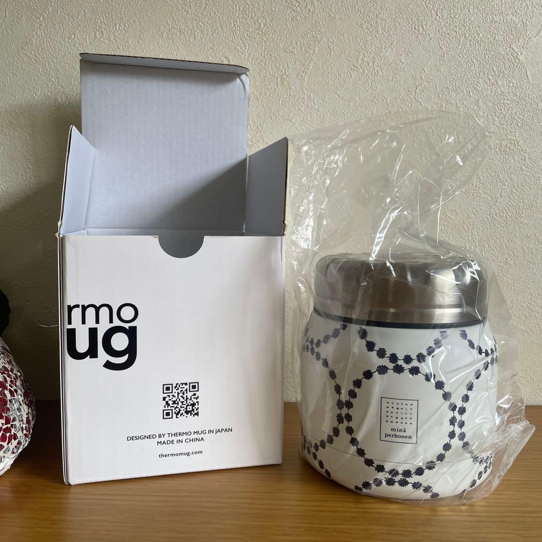 ミナペルホネン サーモマグ　ミニ　タンク“tambourine” white