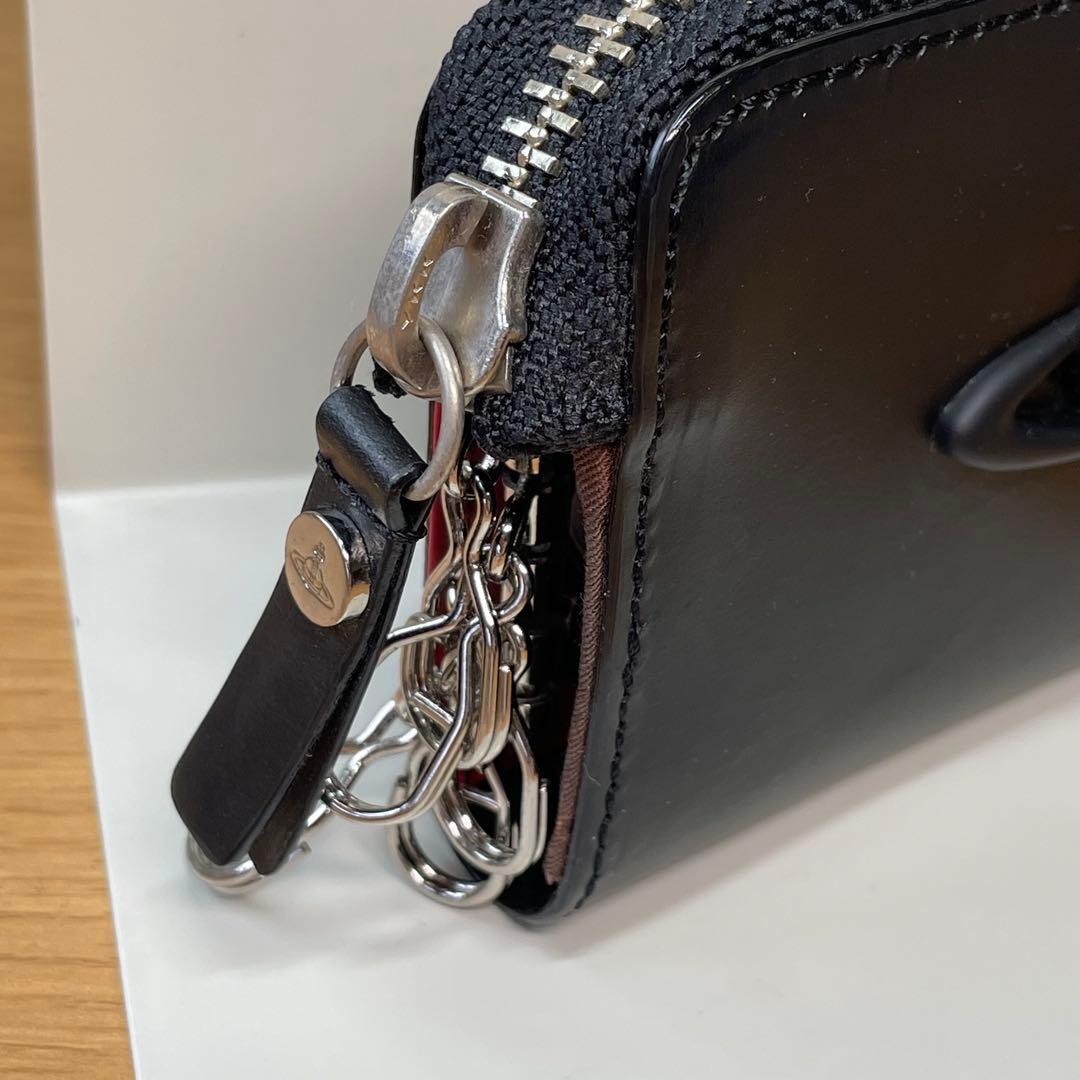 【新品未使用】ヴィヴィアンウエストウッド　キーケース　ブラック　レッド　鍵入れ