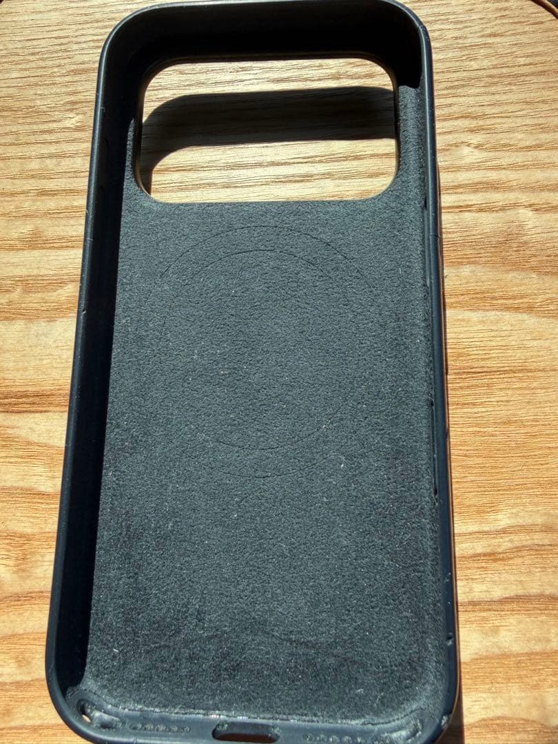 Apple ブラック 純正シリコンケース&ファインウーブンウォレット