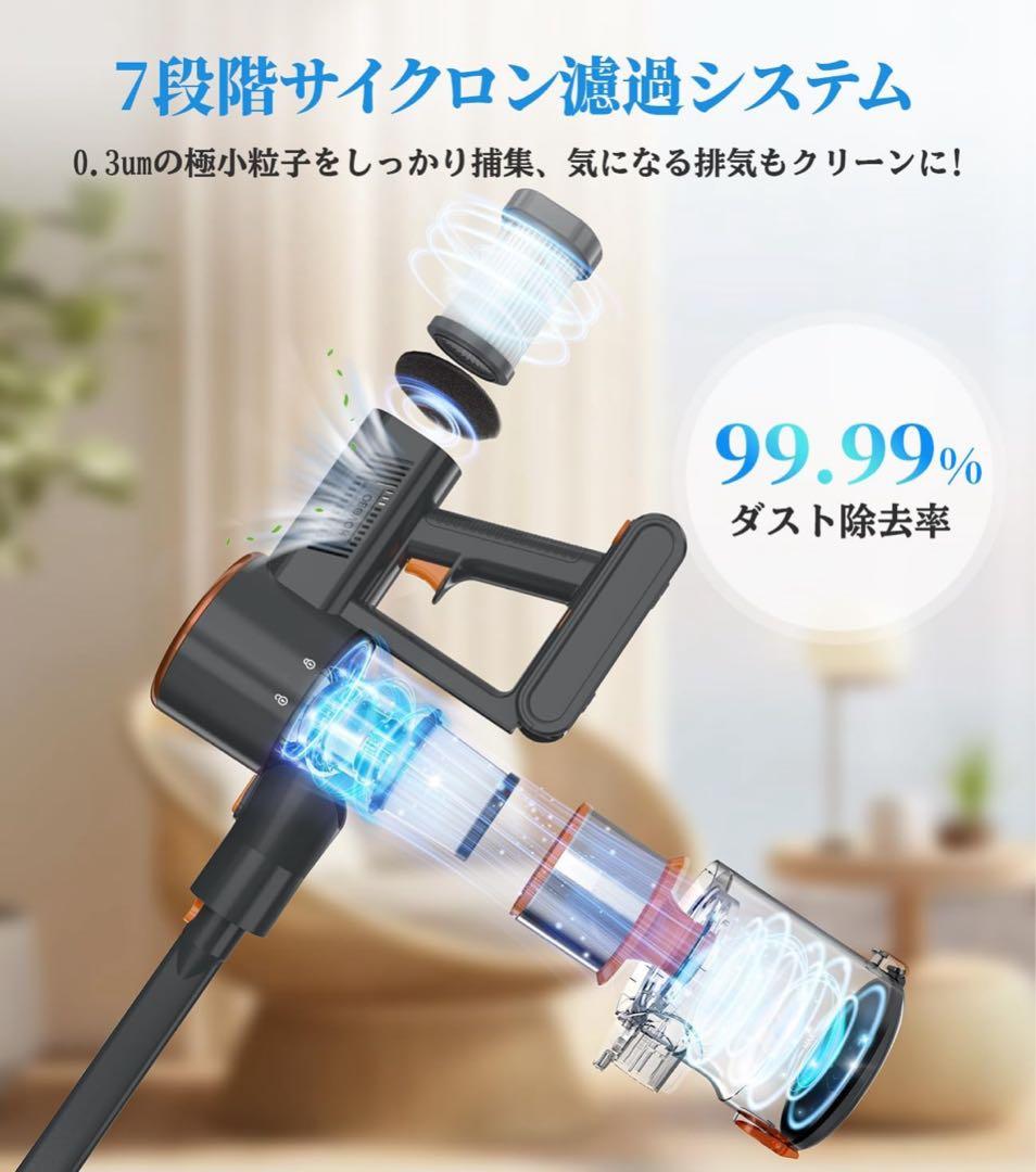 新品⭐️掃除機 コードレス45000pa強力吸引 コードレス掃除機 2way