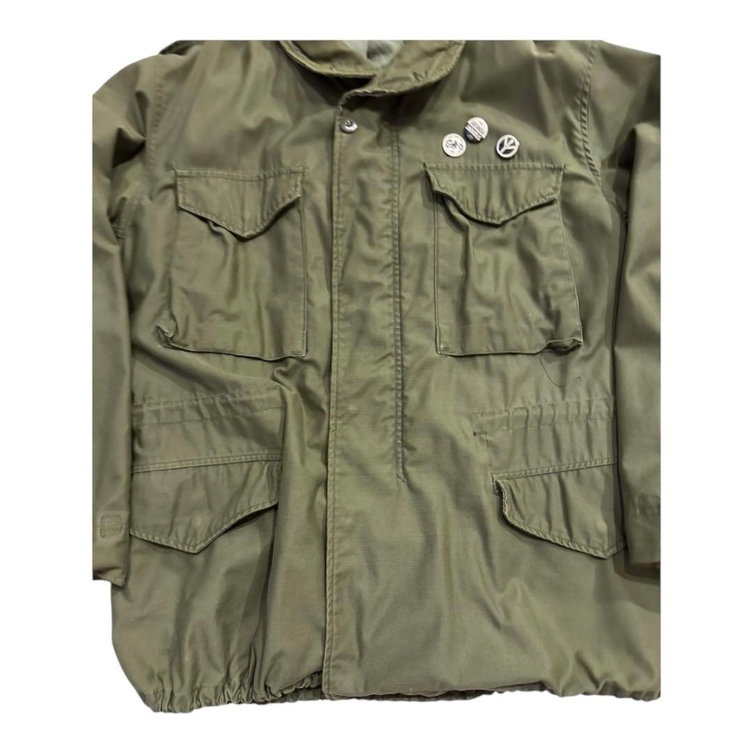 ぴ*よ様 80s 米軍実物 M-65 3rd フィールドジャケット M オリーブ
