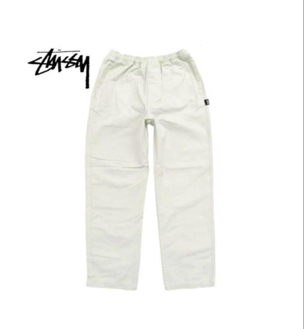 【STUSSY】BRUSHED BEACH PANT (bone) XS