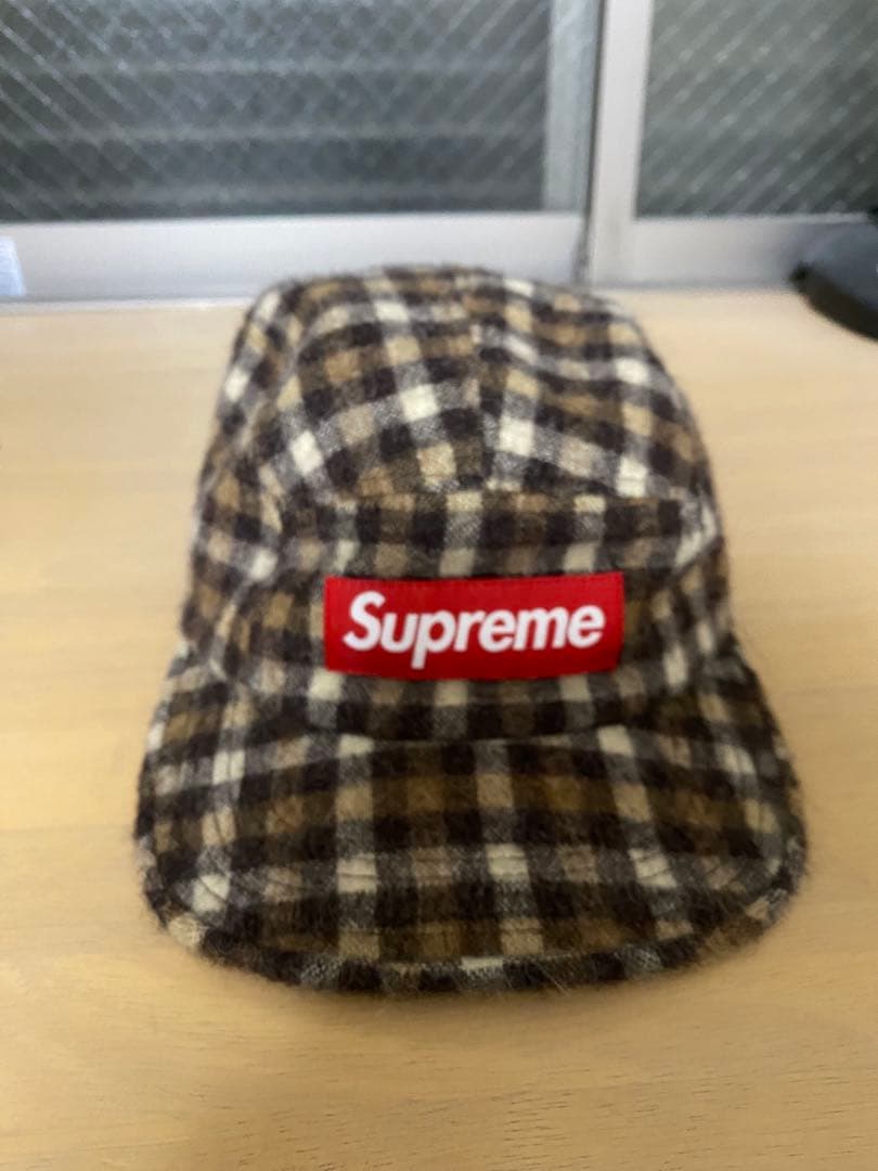 Supreme ブラウンチェック キャップ