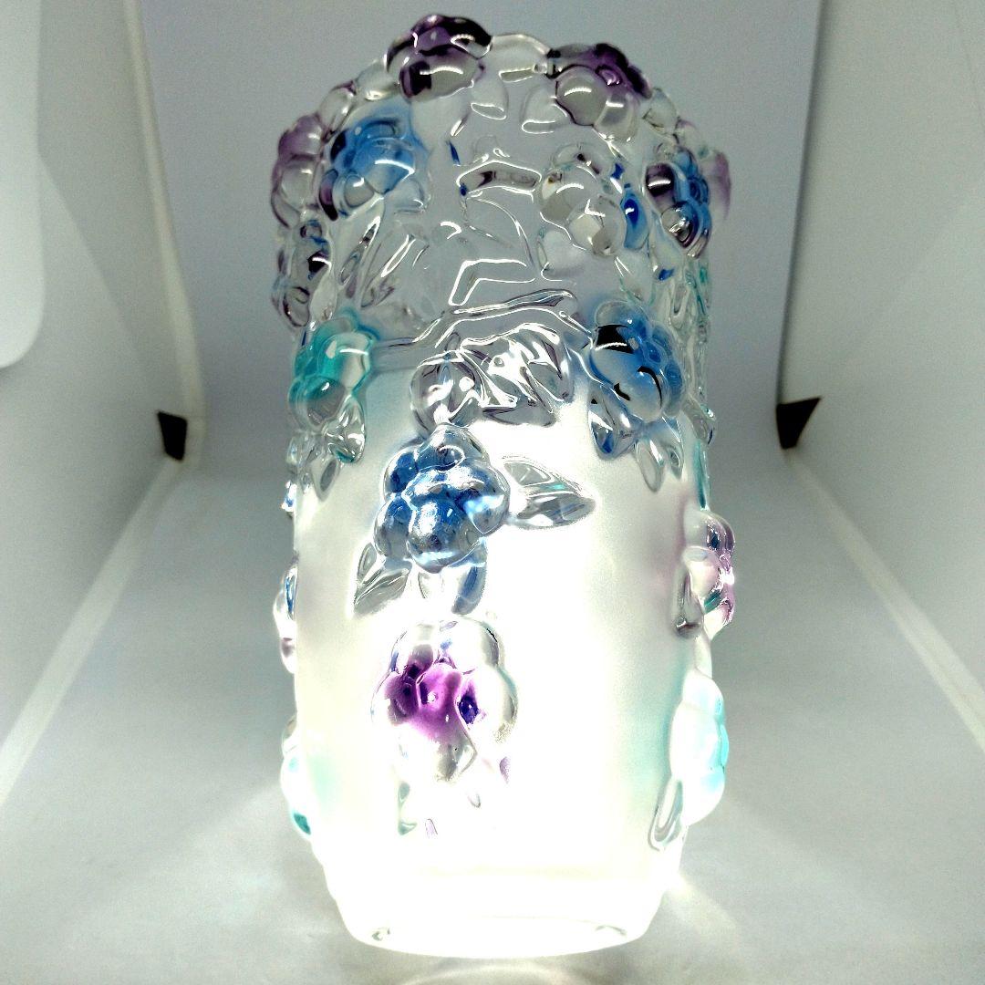新品ParisVetoroエッチングカボションクリスタル花瓶花器江戸切子薩摩切子