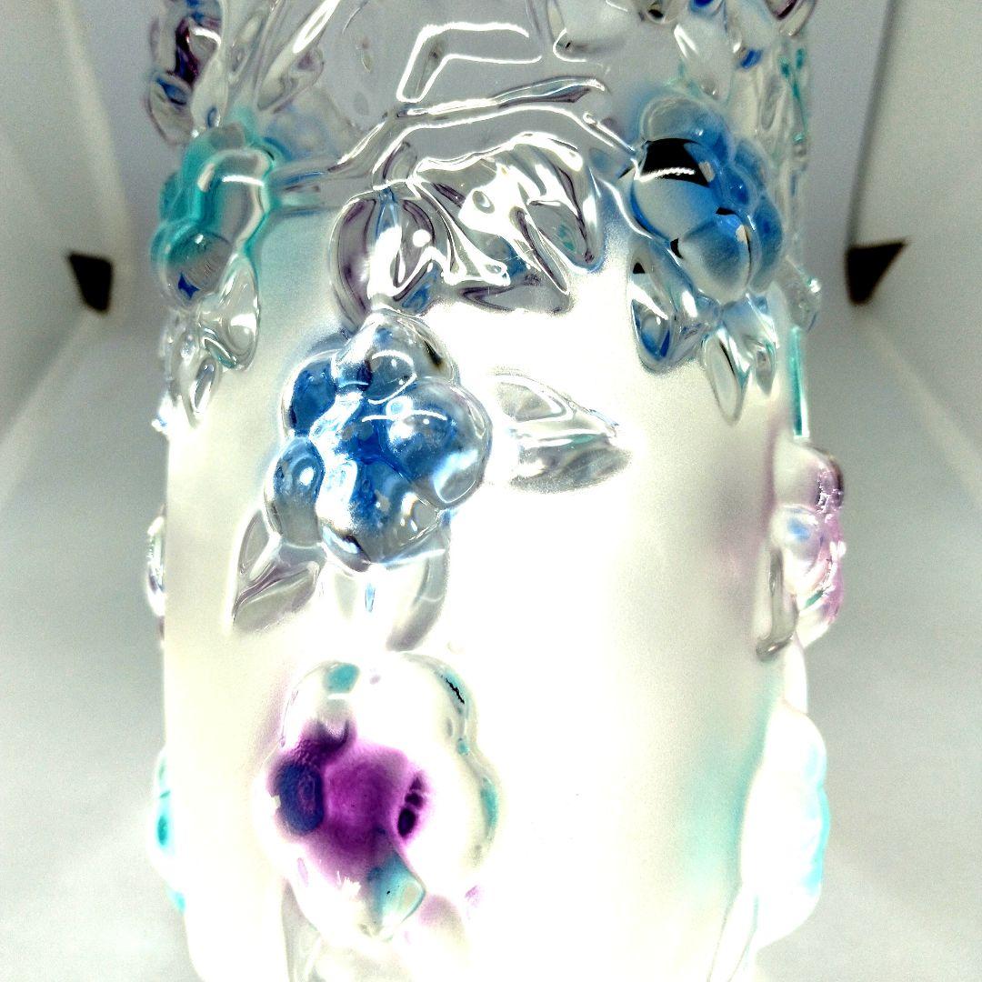 新品ParisVetoroエッチングカボションクリスタル花瓶花器江戸切子薩摩切子