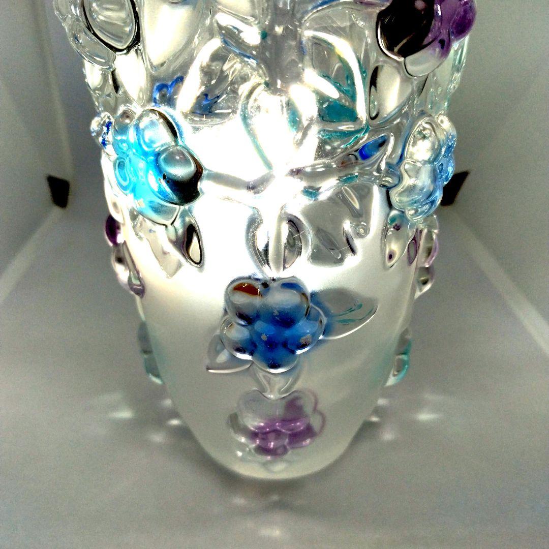 新品ParisVetoroエッチングカボションクリスタル花瓶花器江戸切子薩摩切子