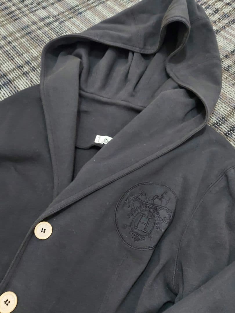エルメス HERMES フード付 テーラードジャケット Lサイズ
