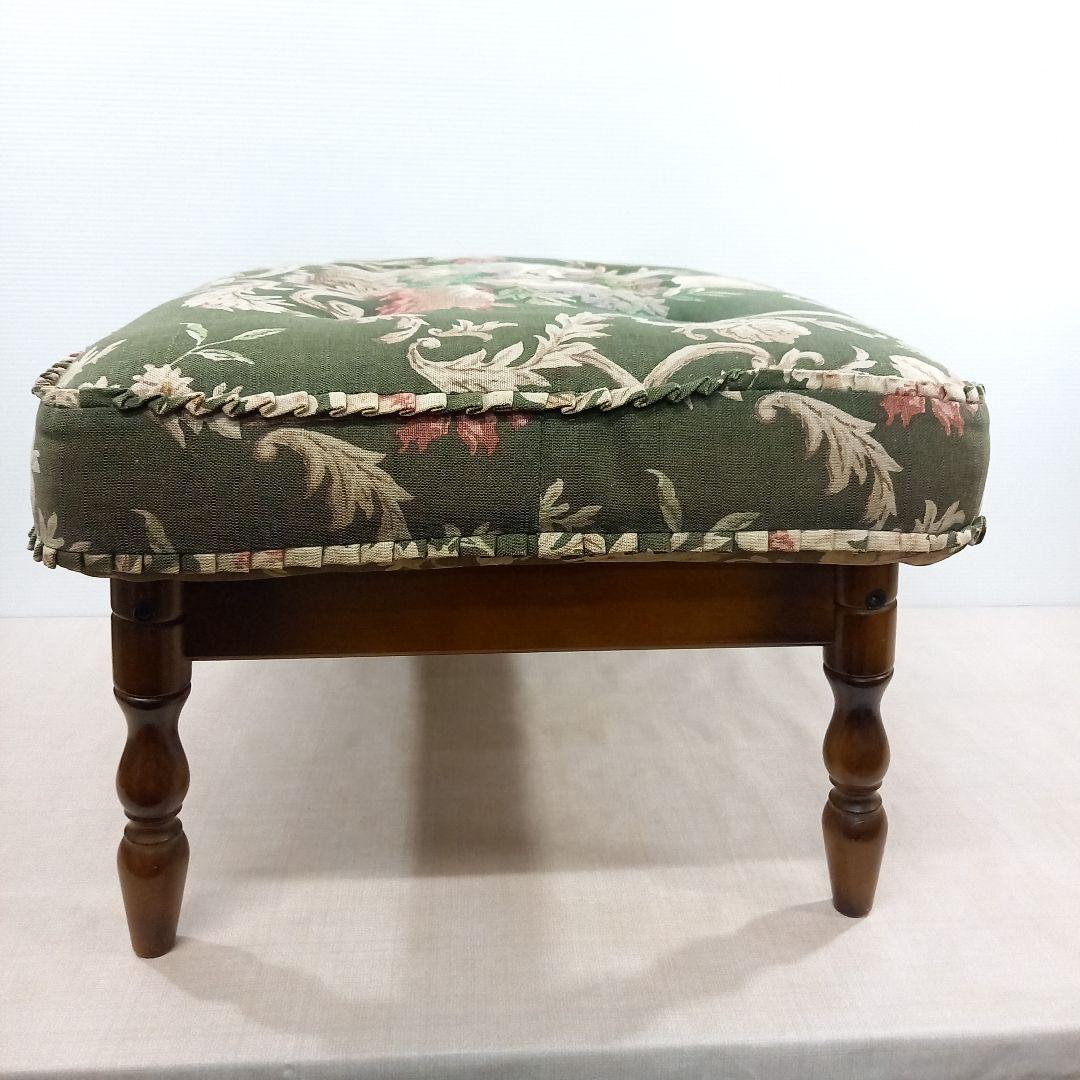 カリモク karimoku コロニアル オットマン 花柄 レトロビンテージ