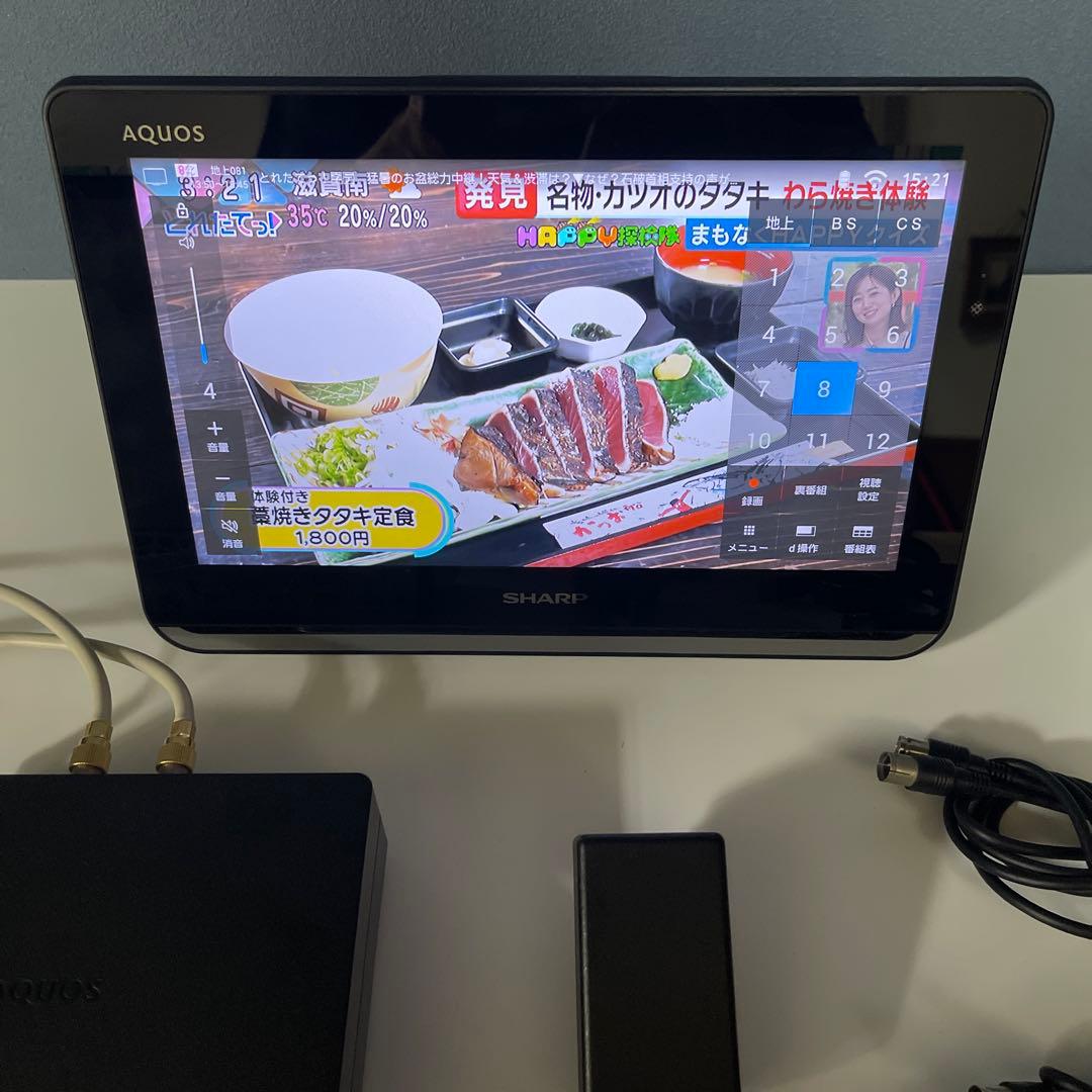 【美品】シャープ 12型 液晶 テレビ AQUOS 2T-C12AP-B 防水