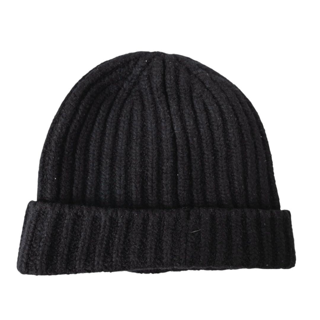 【美品】ルイヴィトン　LVビーニーオンリー　ブラック ニット帽　ニットキャップ