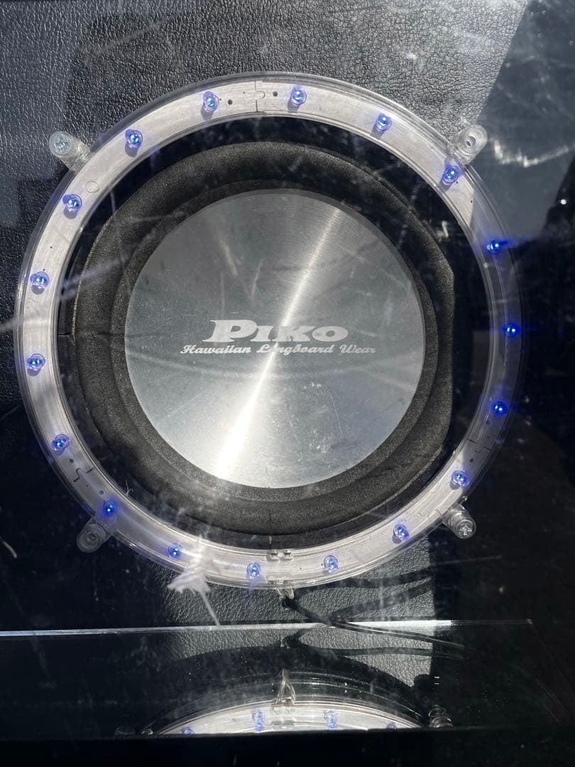 Piko 年代物ウーファー8inch LEDネオン風リング付き ターミナル抜き