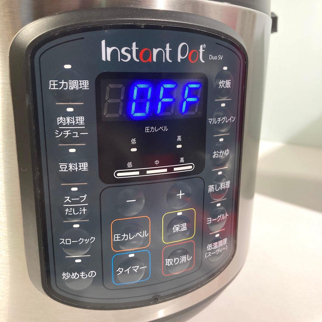 【未使用品】Instant Pot DUO SV 60 電気圧力鍋 6L