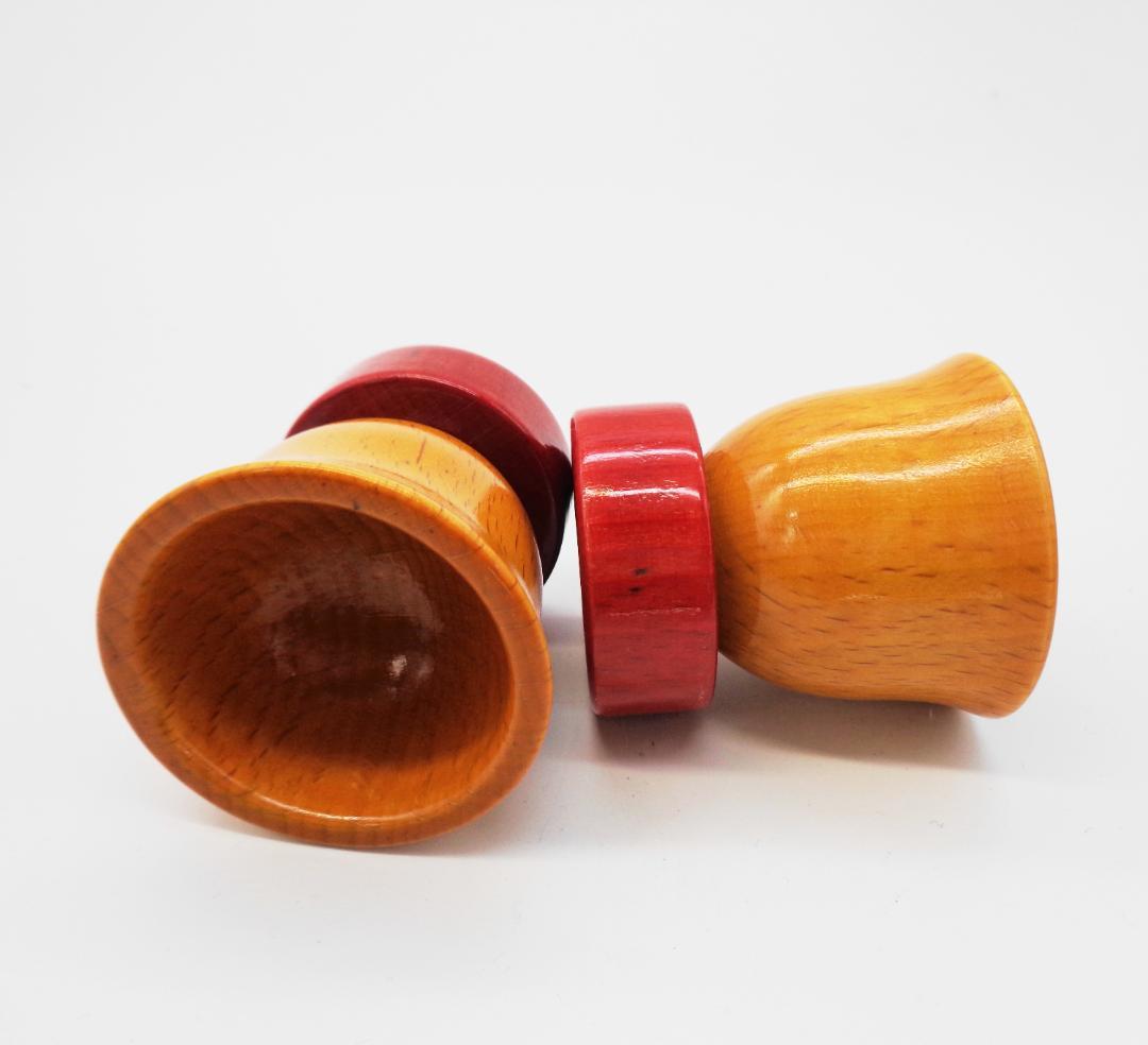 〖エットーレ・ソットサス〗Alessi Twergiシリーズ木製エッグカップ①