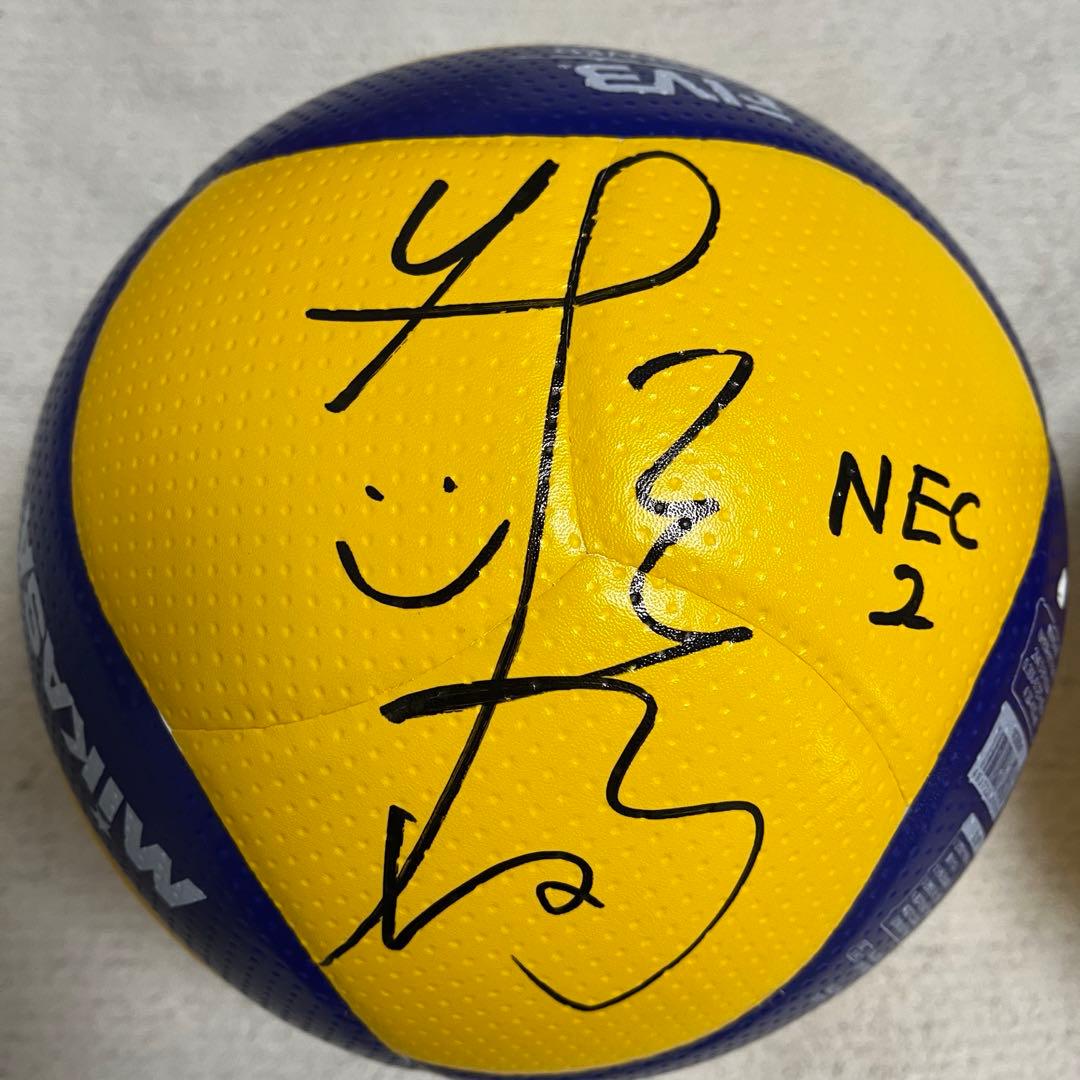 【最優秀新人賞＆ベスト6】NECレッドロケッツ佐藤淑乃選手直筆サイン入り試合球