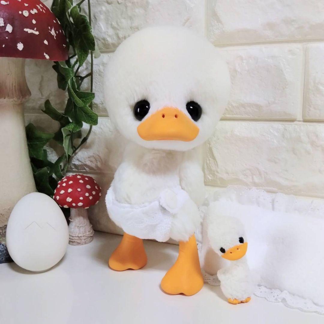 ぬいぐるみ✽アートドール✽アヒルのぴっぴちゃん✽大サイズ