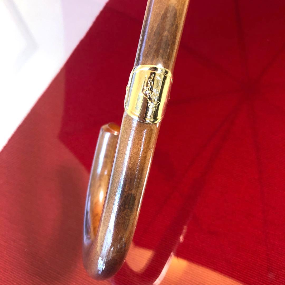 れー♡ポロ ラルフローレン 雨傘 長傘 ポロベア レッド 60cm