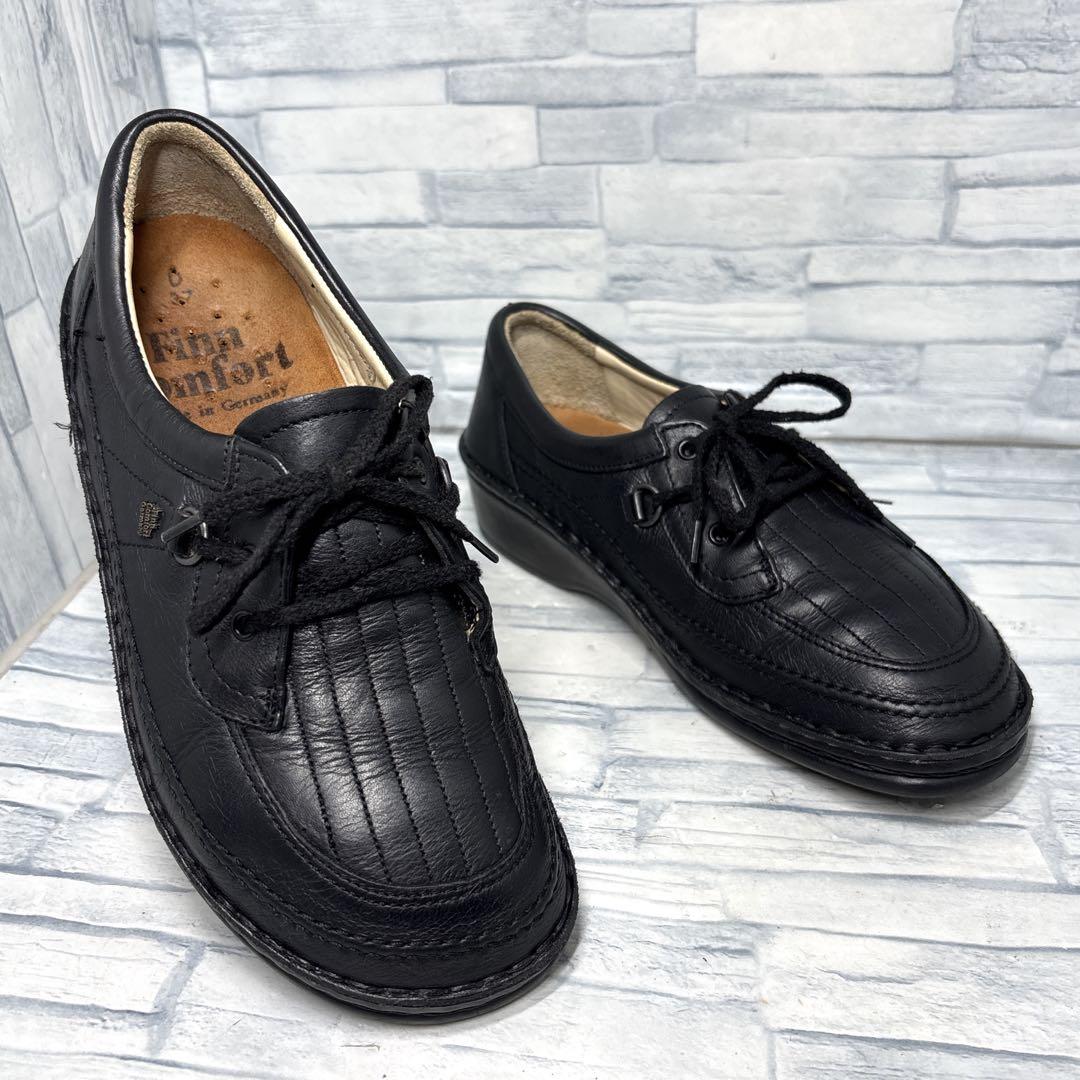 フィンコンフォート レースアップシューズ ブラック EU 37/23.5cm
