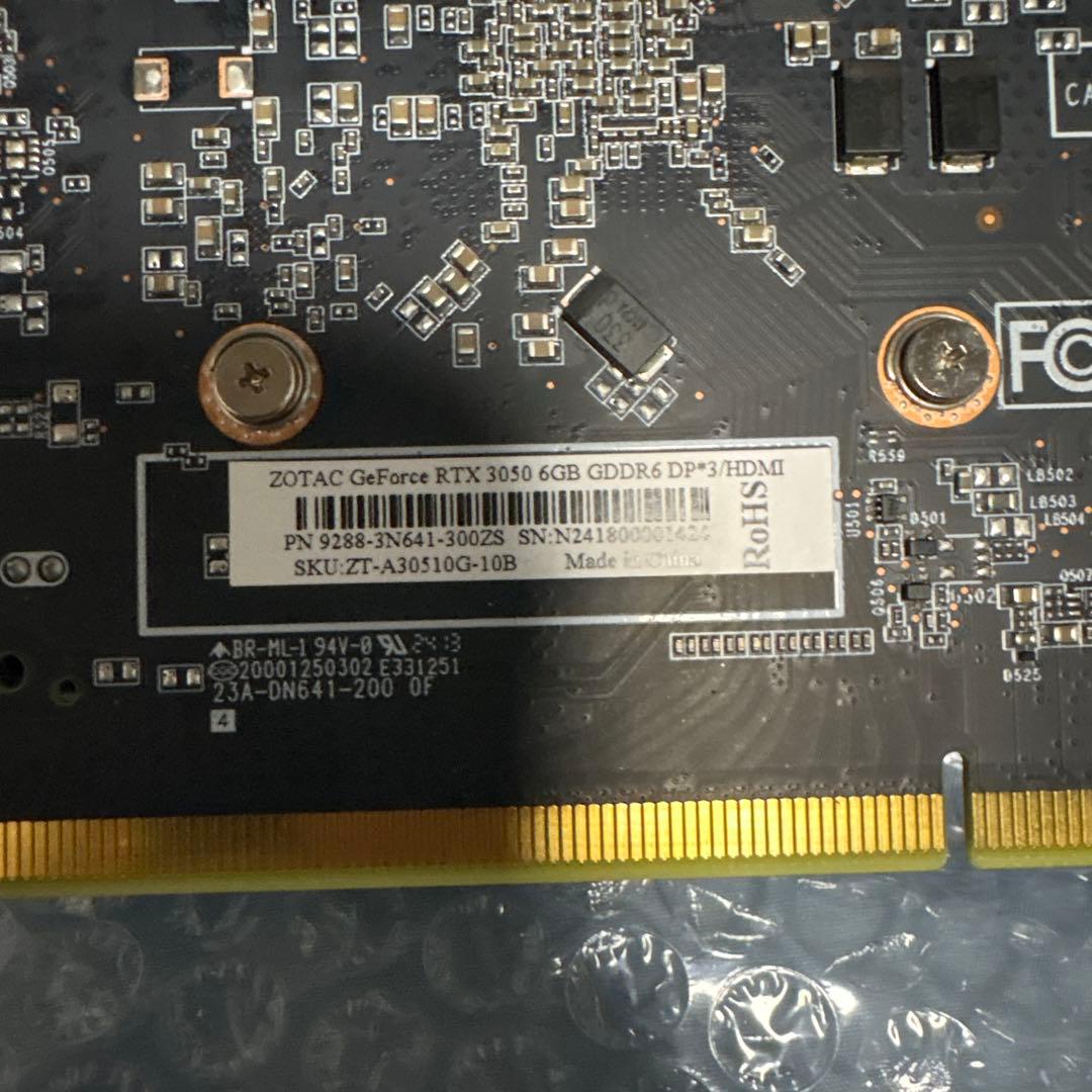 グラフィックボード・グラボ・ビデオカード RTX3050 6GB