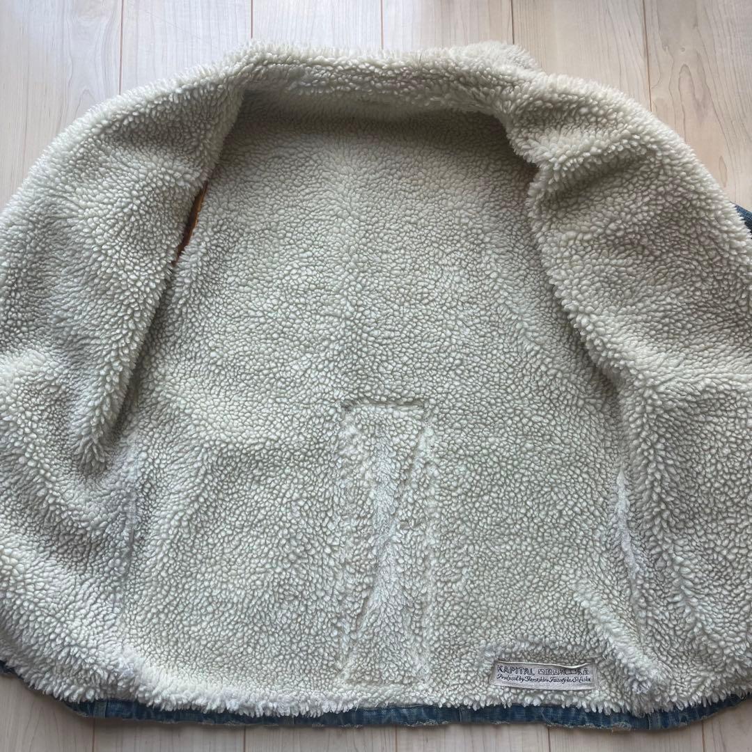 kapital ボア　フリース　プルオーバー　キャピタル　デニム　Gジャン　M