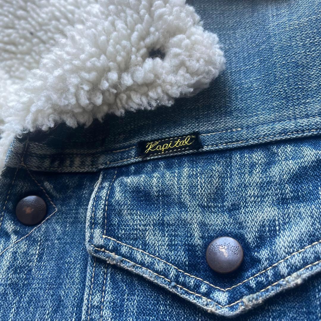 kapital ボア　フリース　プルオーバー　キャピタル　デニム　Gジャン　M