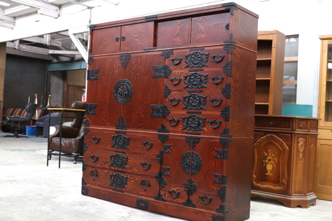 GMHN328○岩谷堂箪笥 和茶箪笥 整理箪笥 最高級 伝統工芸 箪笥 欅材 和