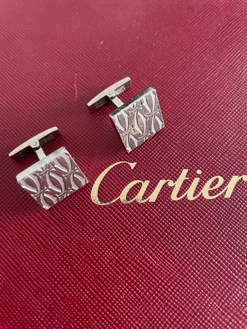 カルティエ カフス ハッピーバースデー SV スターリングシルバー