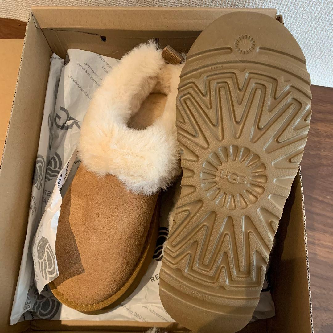 未使用✨UGG ブラウン ムートンブーツ 厚底 25CM