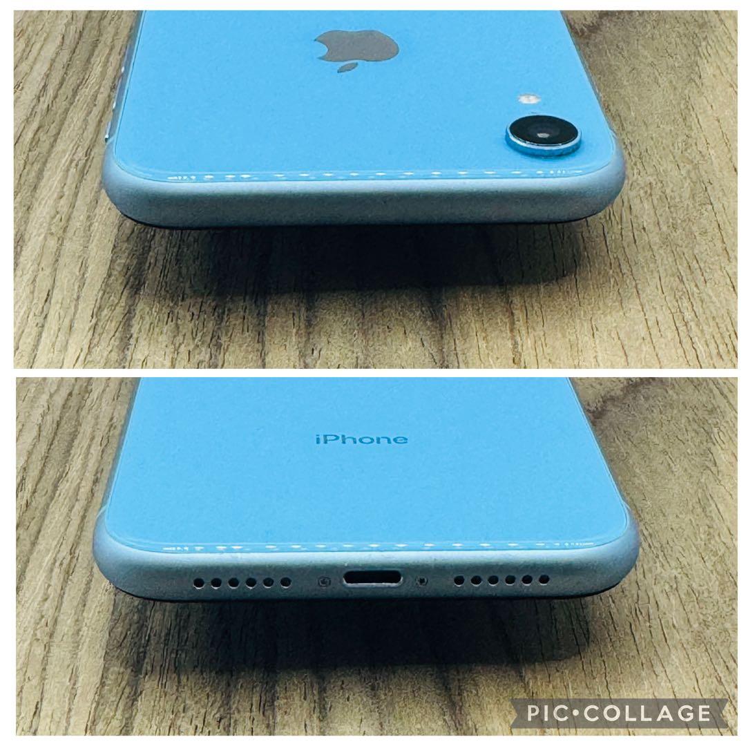 【美品】iPhoneXR ブルー 256GB SIMフリー 新品バッテリー