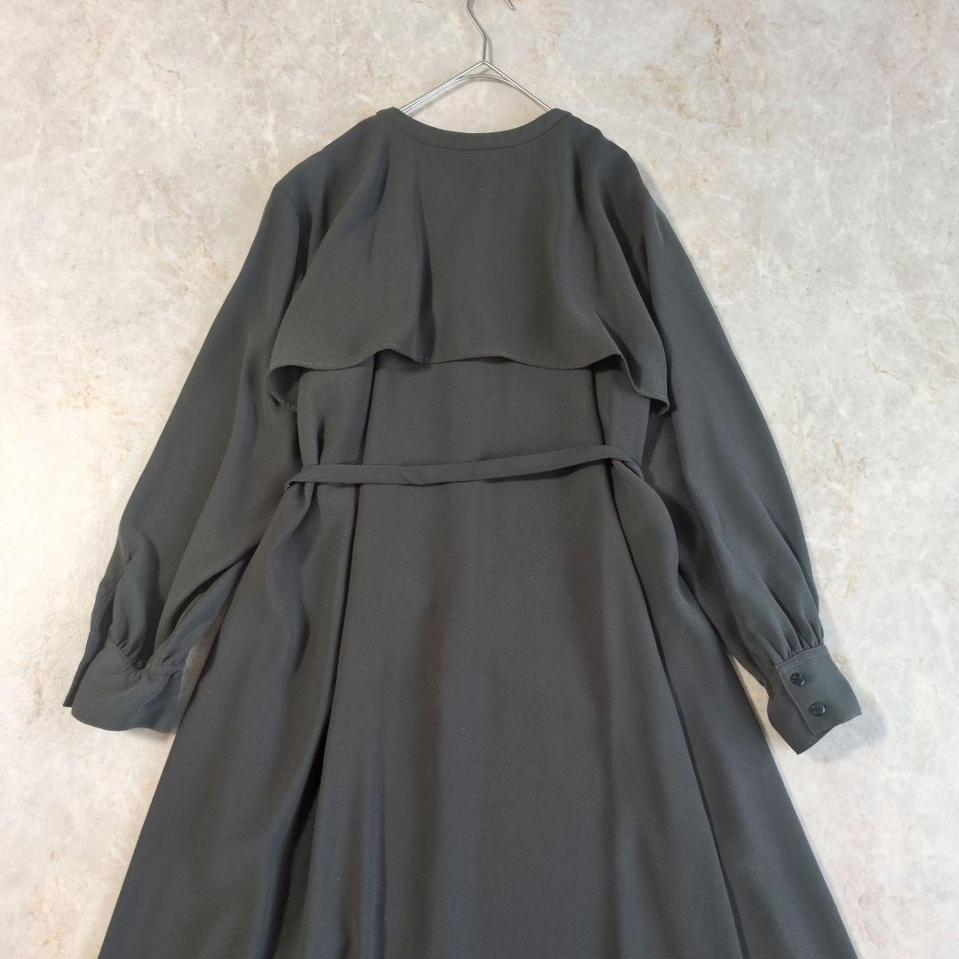 【極美品】オアーノ　ダブルヨーク　ワンピース　ロング　ベルト　トール