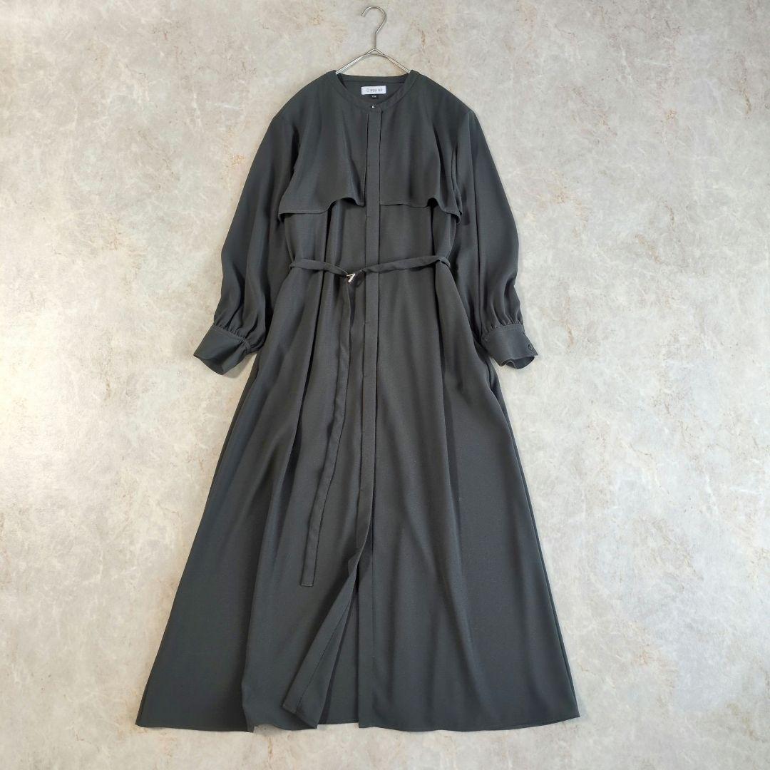 【極美品】オアーノ　ダブルヨーク　ワンピース　ロング　ベルト　トール