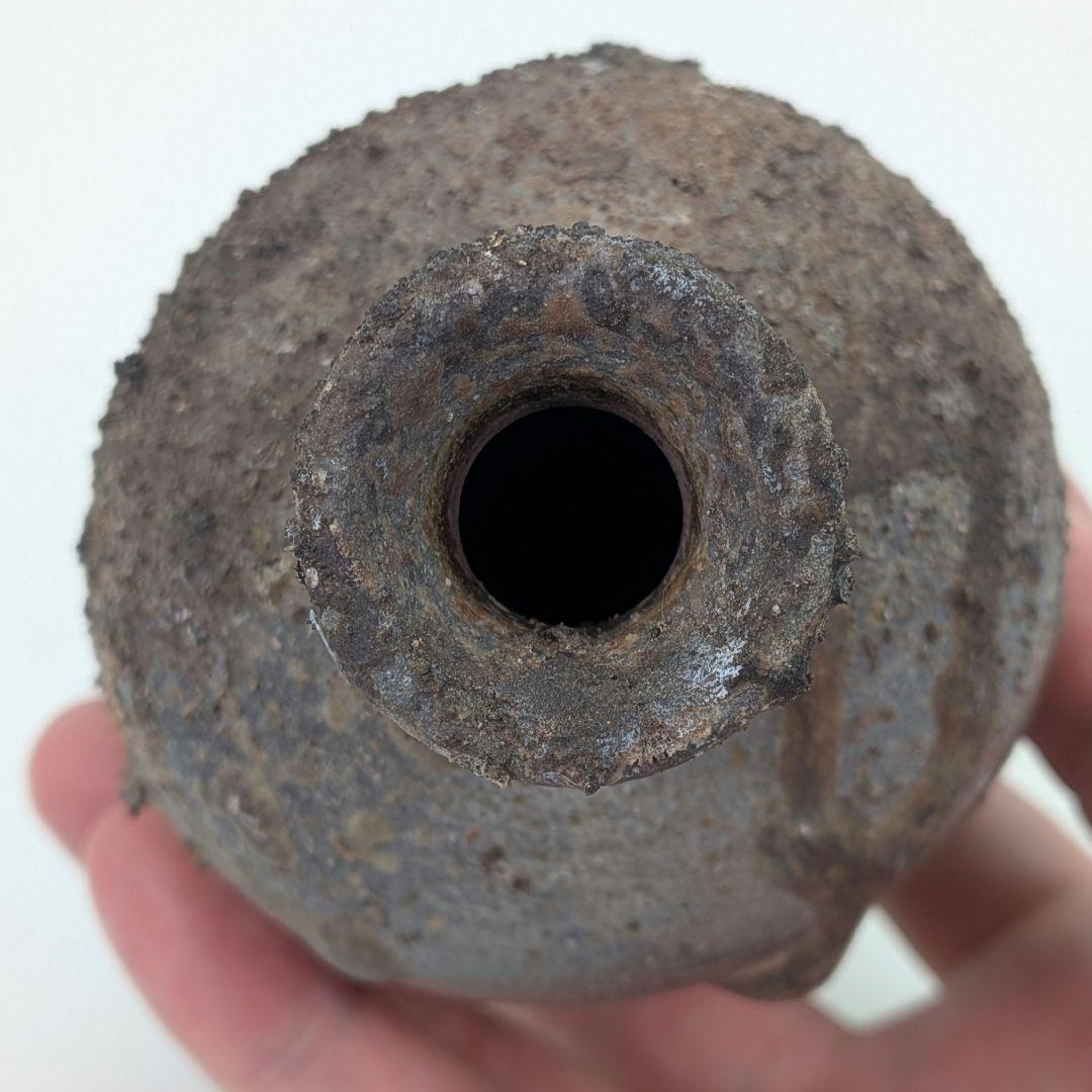 難波正己 備前焼 窯変徳利 共箱栞 酒器 食器 とっくり 一輪挿し花入 花器