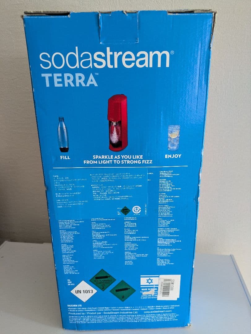 sodastream TERRA 炭酸水メーカー レッド 送料無料