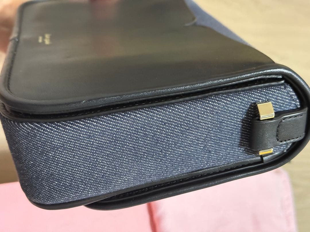 Kate Spadeニコラ デニム ショルダーバッグ ターンロック