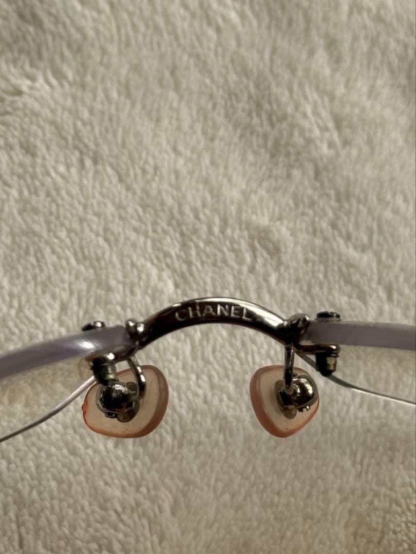 CHANEL シャネル　クリアフレームレスサングラス