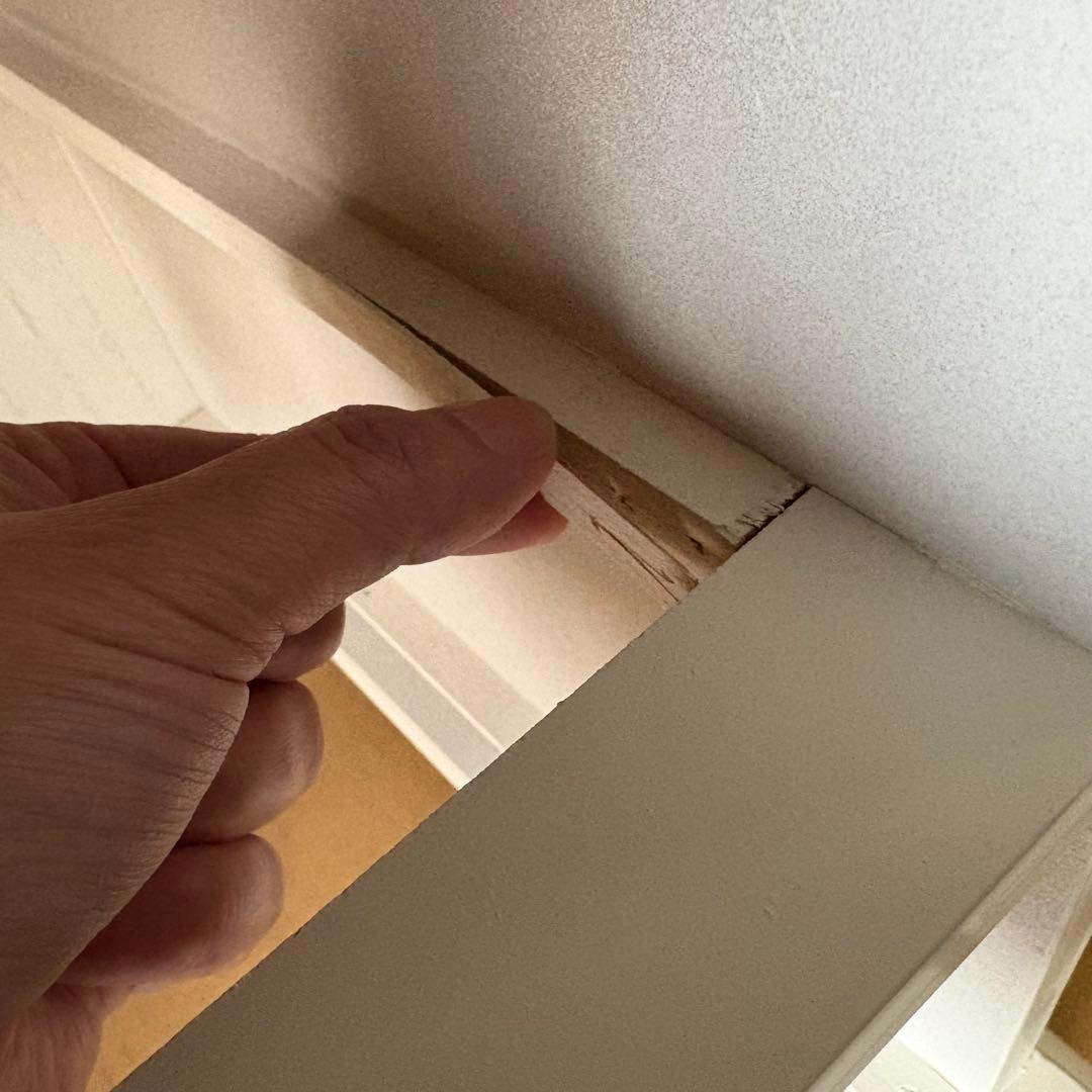 訳あり品！【98】フレンチ調ホワイトチェスト三段四つ引き木製収納家具姫系タンス