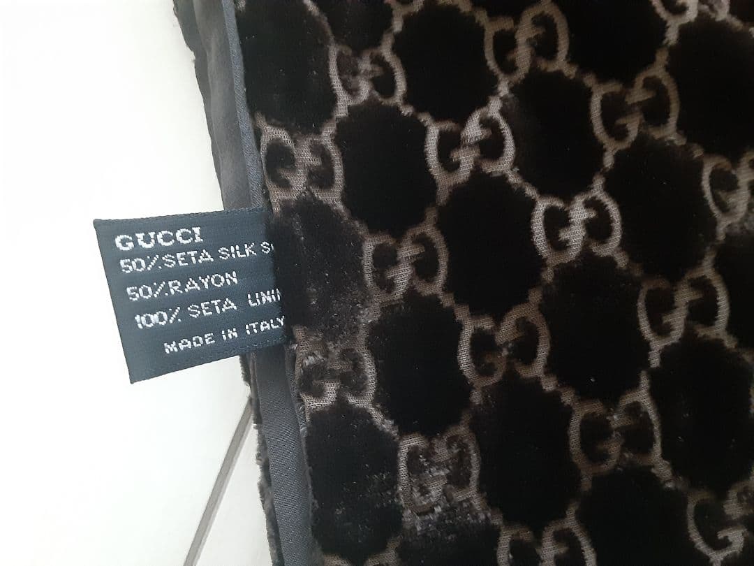 グッチ　GUCCI 　シルク GGパターン ストール　マフラー