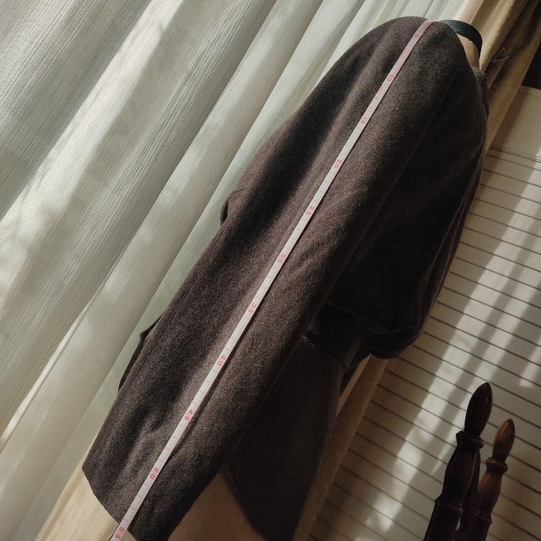 ティエリーミュグレー　変形　ジャケット　　ウエストシェイプ　茶系　テーラード