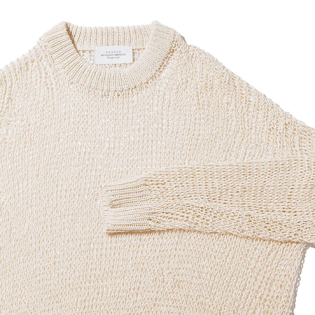 unused 25ss ダメージニット　コットン　サイズ3 アンユーズド　新品