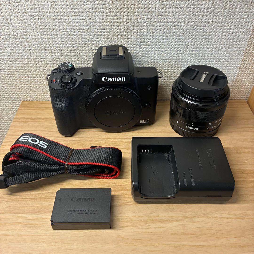 【美品】CANON EOS Kiss M デジタル一眼レフカメラ8/19まで出品