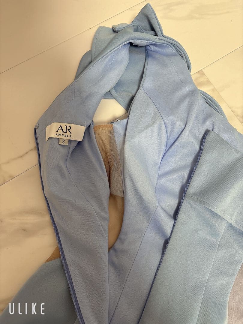 angelRワンショルダー ドレス ブルー